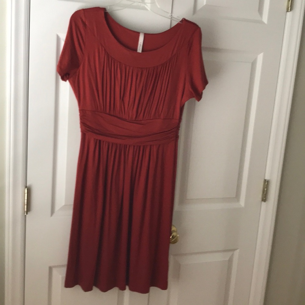 Modcloth Gilli knit dress in rust size large